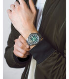 Japans automatisch herenhorloge - Roestvrij stalen armband - 3 wijzers met datum - New Cahill image number 3