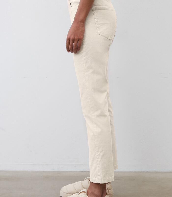 Pantalon modèle LINDE straight high waist cropped image number 3