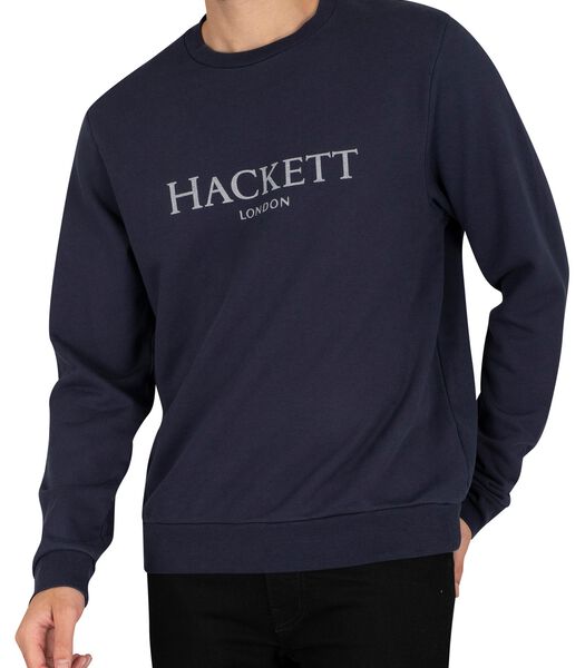 Hackett Pull Logo Bleu Foncé
