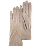 Wollen handschoenen - Touchscreen - Beige image number 0
