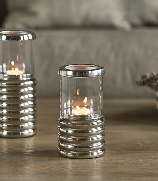 Porte-lampions argent, Porte-bougies à réchaud - Simi S - Aluminium