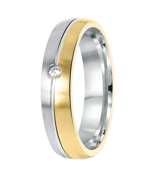 Ring 'Zaragoza' Zilver - zilverkleurig-goudkleurig