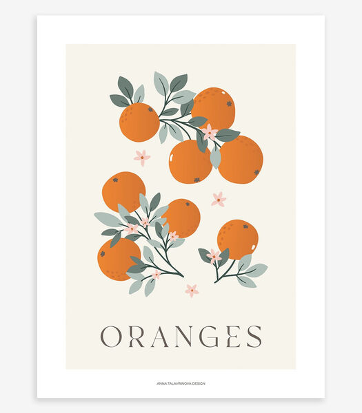 Affiche seule oranges Louise, Lilipinso