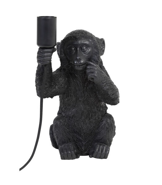 Tafellamp Monkey - Zwart - 13x12,5x23,5cm