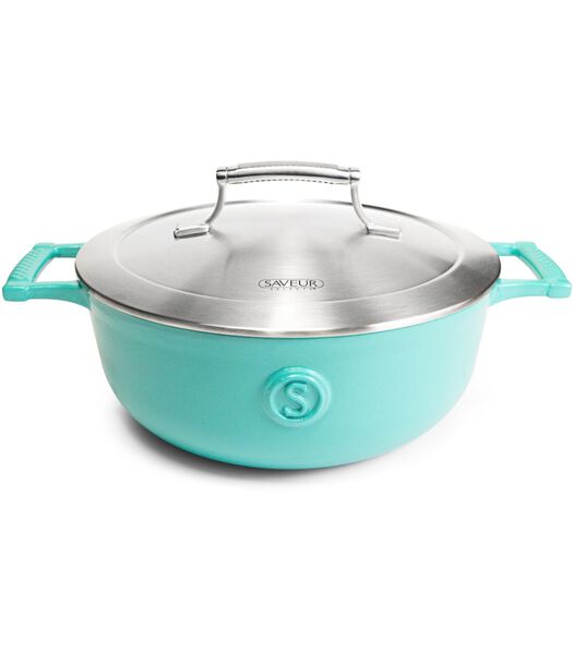 Saveur sélectionne Poêle à frire Voyage - Saveur Bleu - ø 25 cm - Revêtement antiadhésif émaillé