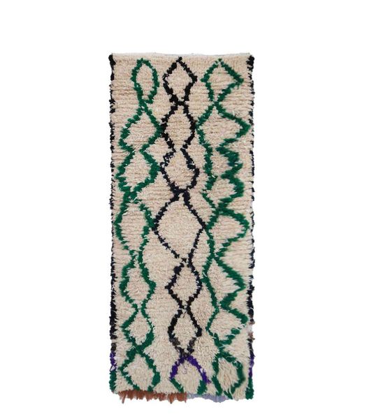 Marokkaans berber tapijt pure wol 72 x 168 cm
