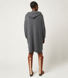 Robe capuche oversize en laine et coton image number 1