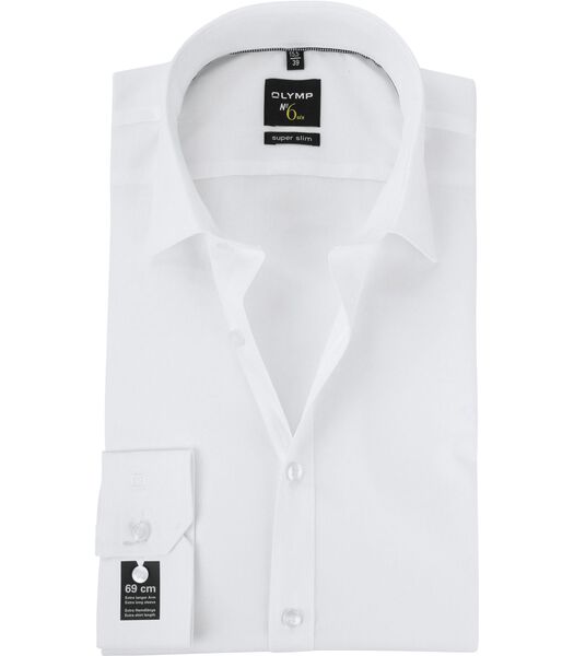 OLYMP Chemise No'6 Coupe Skinny Blanc Manches Extra Longues