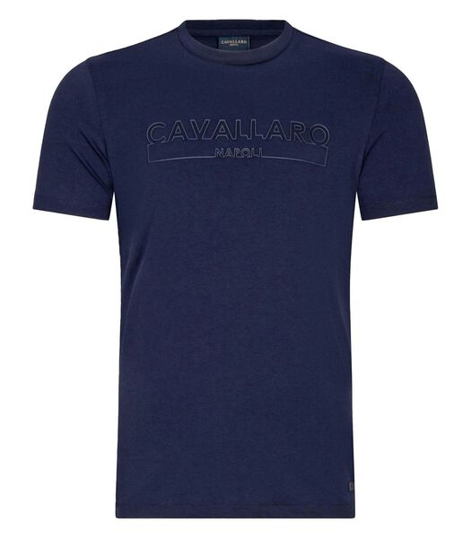 Cavallaro Beciano T-Shirt Logo Marine