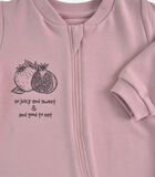 Babypyjama van biologisch katoen met ritssluiting Effen image number 1