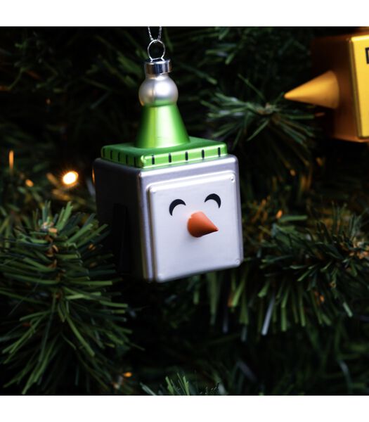Kerstbal Le Palle Quadrate - Cubik Penguin - GJ02/5 - door Marcello Jori