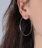 B-CLASSIC Rhodium zilveren oorbellen image number 2