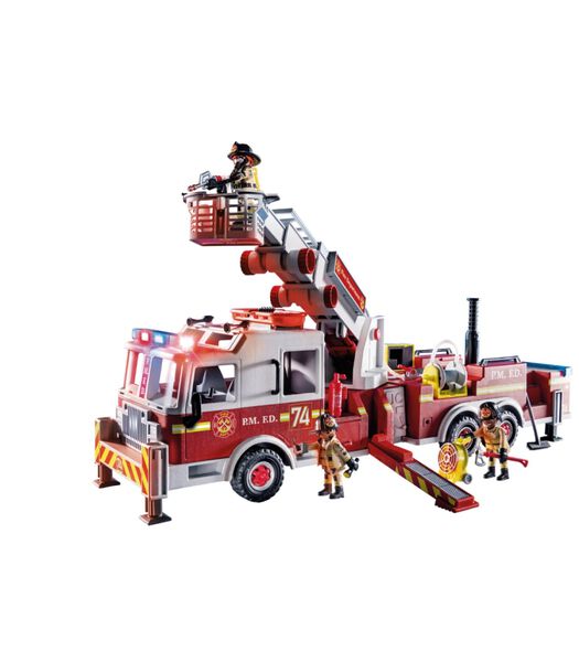 City Action Eerste Hulp Brandweerwagen: Us Tower Ladder - 70935