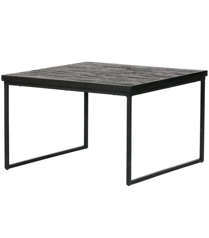 Table d'appoint Carré Bois - Noir - 38x60x60 - Sharing image number 1