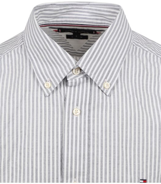 Tommy Hilfiger Chemise Rayures Gris