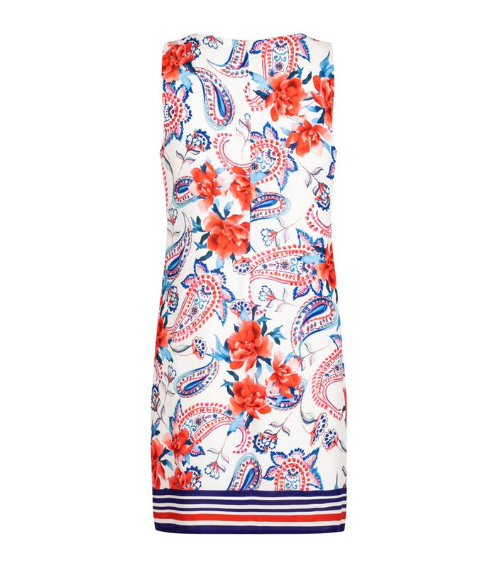 Rechte jurk met bloemenprint AGATHE image number 1