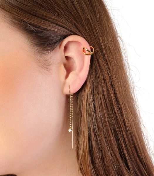 Femmes - Pendentif d'oreille avec placage - Zircone