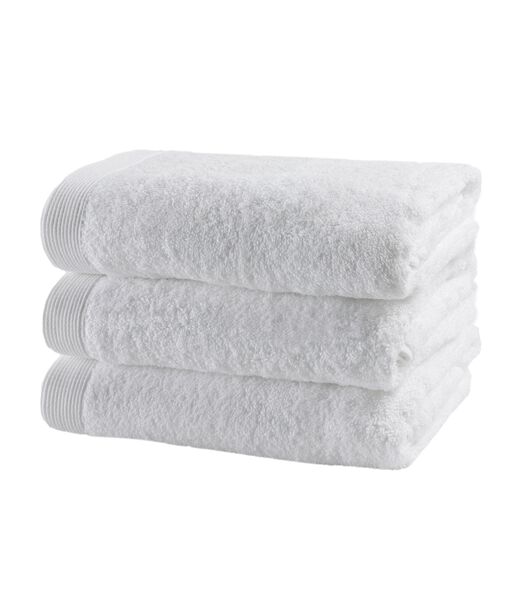 COMO -  3 serviettes d'invités 30x50 White