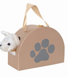 Peluche chien avec sac et accessoires en bois image number 4