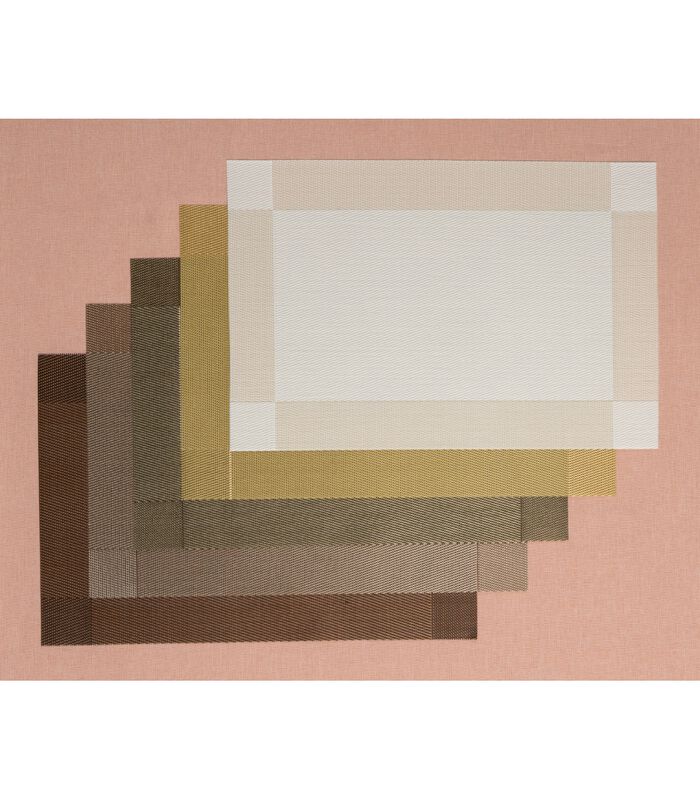 Sets de table  - Marron - 45 x 31 cm - 6 pièces image number 2