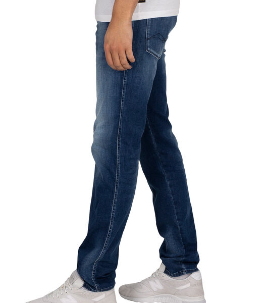 Hyperflex White Shades Slim Jeans