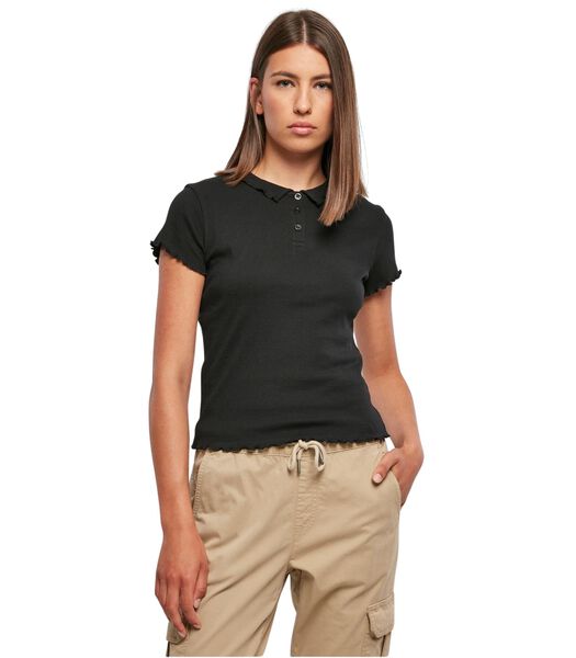 Polo femme grandes tailles Rib
