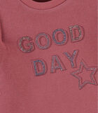 "good day" sweatshirt, donkerroos image number 4