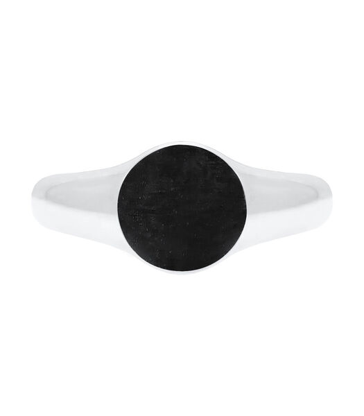 Ring Zegelring Royal Mat Geo Basic Trend 925 Zilver
