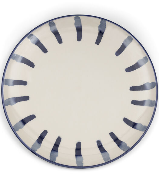 Menton - Assiette plate Bleu 26 cm
