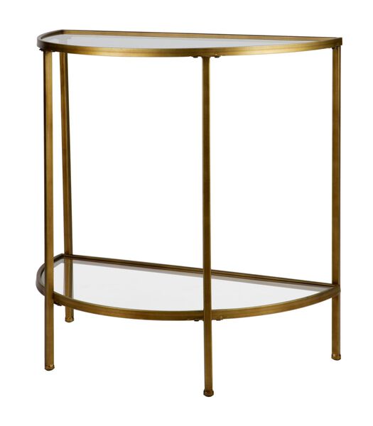 Table d'appoint - Métal - Laiton antique - 75x37,5x75,5 cm - Goddess