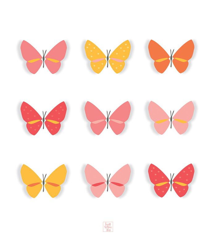 HELLO SPRING - Kinderposter - vlinders image number 0