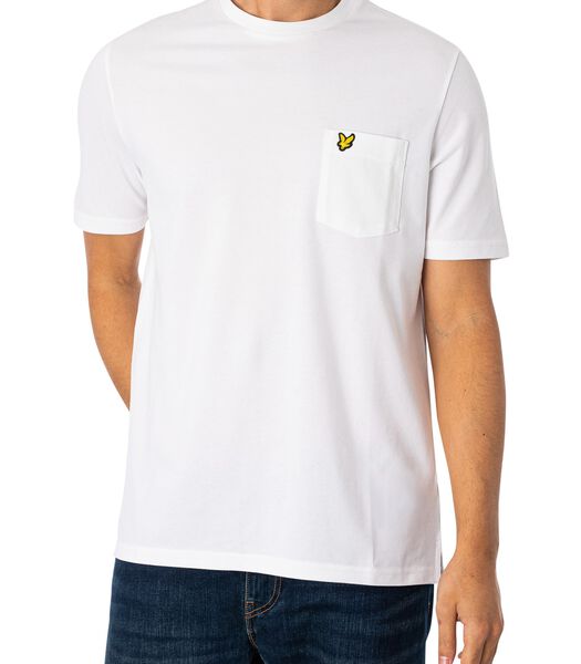 T-Shirt Décontracté Uni Avec Poche En Piqué