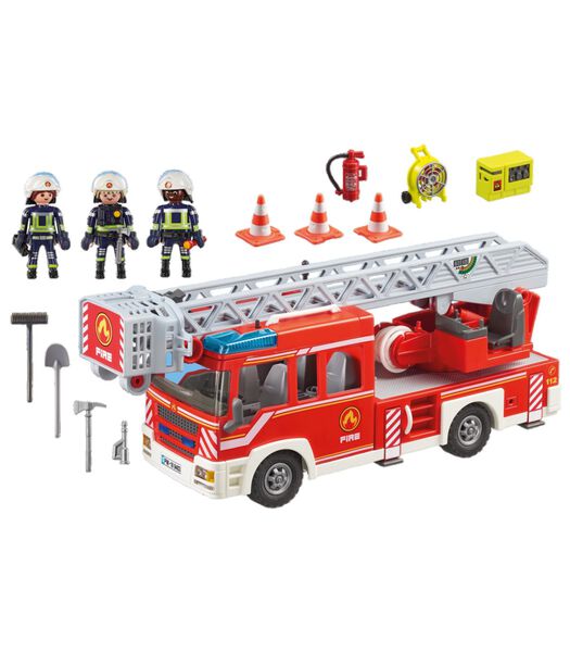 Camion de pompiers avec échelle pivotant