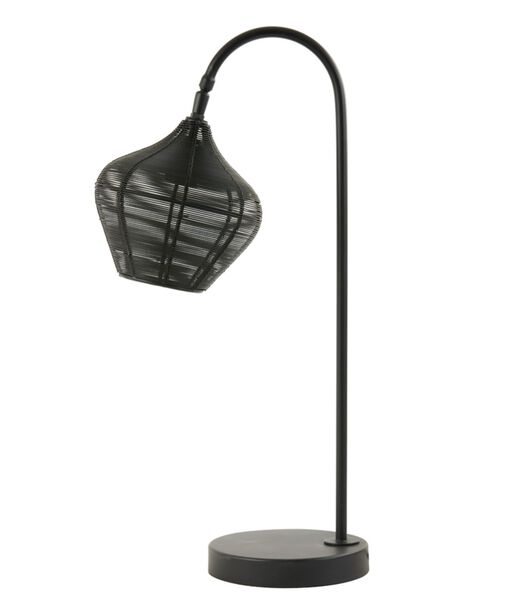 Lampe De Table Alvaro - Noir - 27x20x61cm