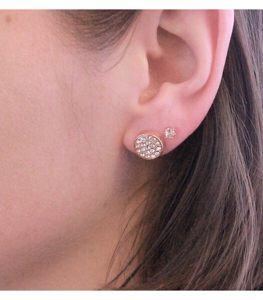 Boucles d'oreilles Round - Cristal Autrichien de très haute qualité