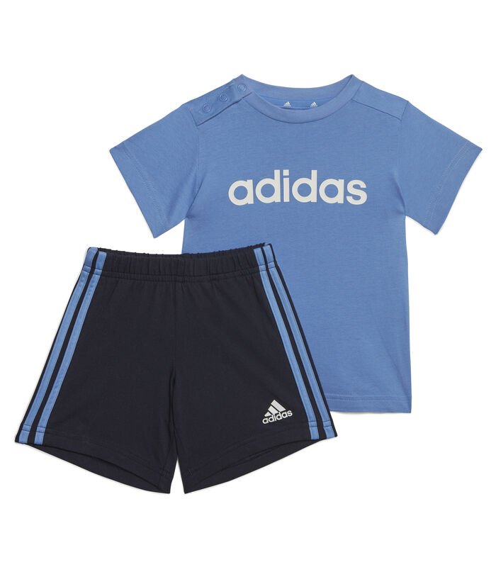 Set biologisch katoen t-shirt en shorts 3-Stripes Es... image number 0