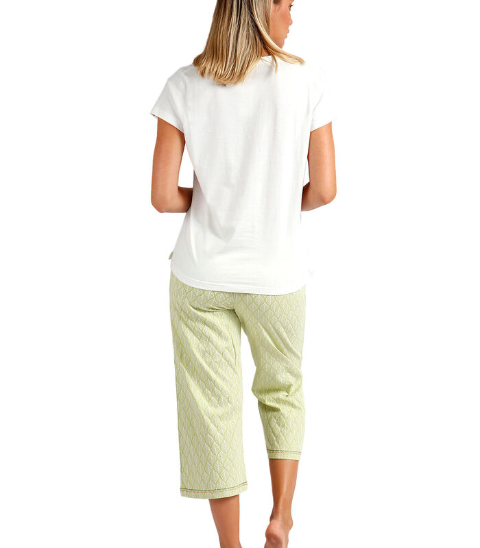 Pyjama loungewear palazzo broek t-shirt Vacay Mood image number 1