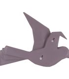 Attache murale Origami Bird - violet foncé - 25,3x4,6x20,7cm image number 1
