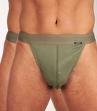 Slip 2 pack Every Day In Cotton Retro Tanga Briefs image number 1