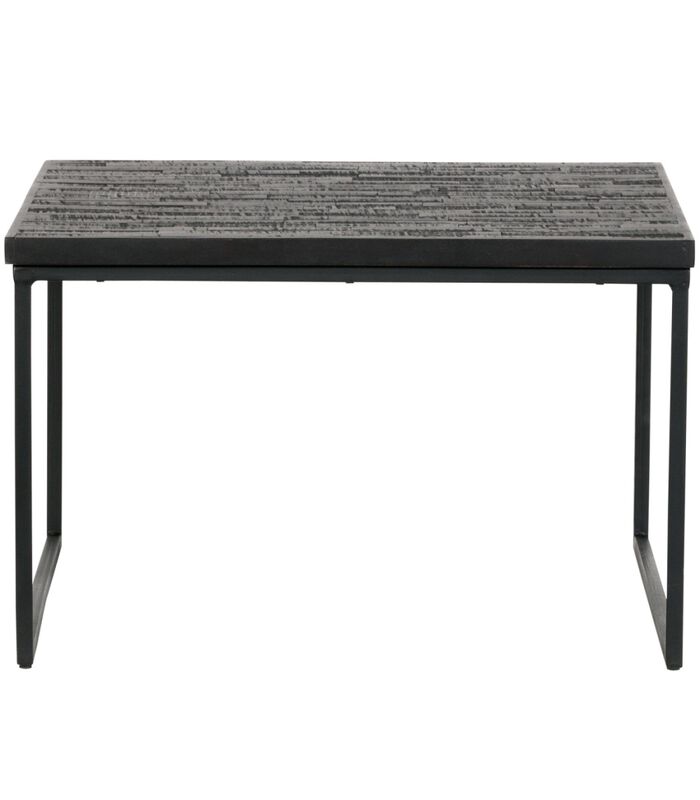 Table d'appoint Carré Bois - Noir - 38x60x60 - Sharing image number 0