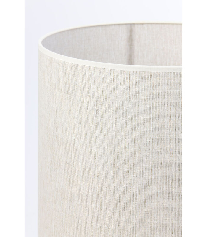 Abat-jour cylindre Breska - Blanc Perle - Ø35x40cm image number 3
