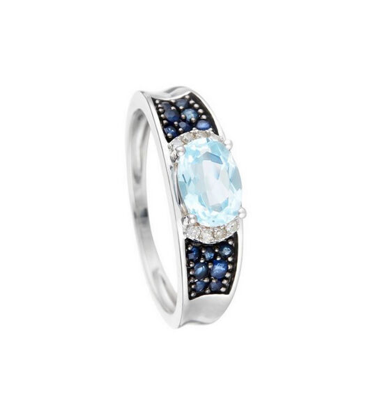 Ring 'Azur' witgoud en diamanten