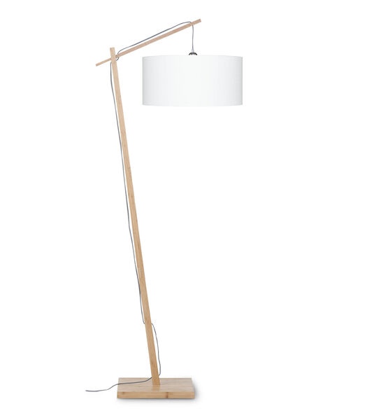 Vloerlamp Andes - Bamboe/Wit - 72x47x176cm