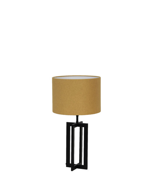 Table de lampe Mace/Livigno - Noir/Ocre - Ø30x56cm