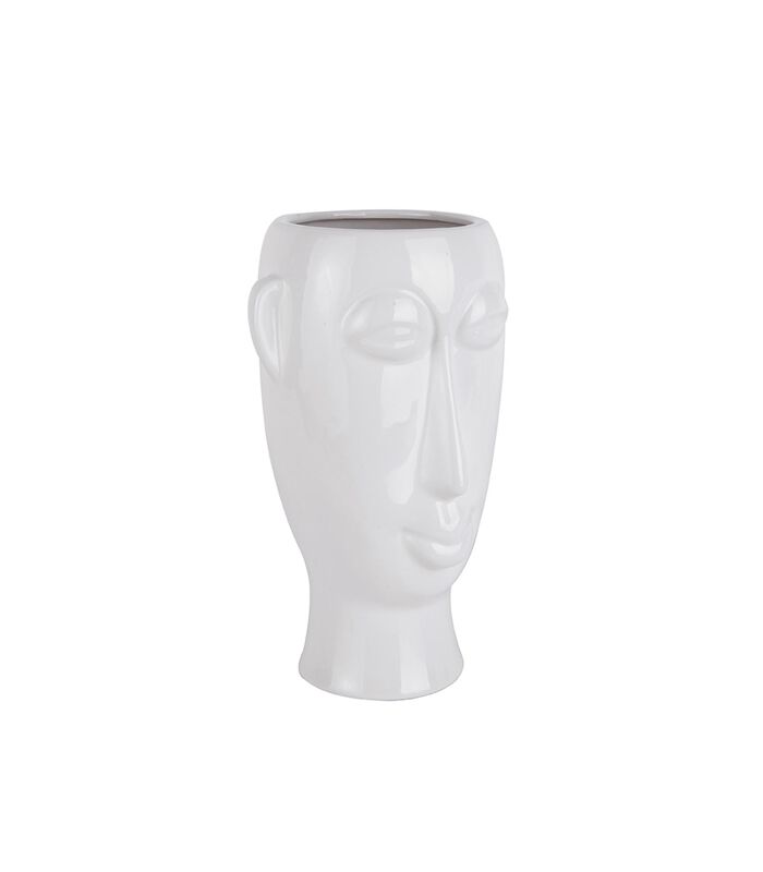 Pot de fleurs Mask - Blanc - 17,2x16,2x27,2cm image number 3