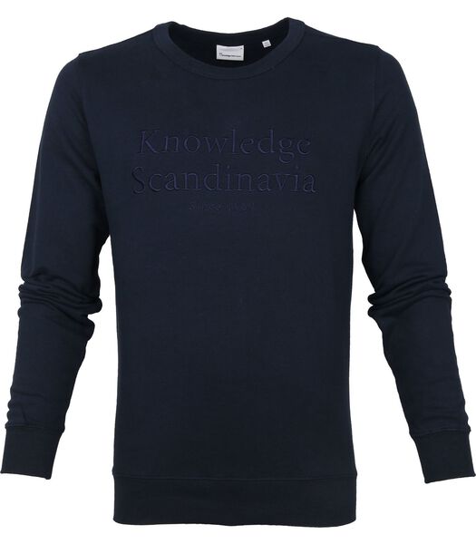 KnowledgeCotton Apparel Pull Elm Bleu Marine