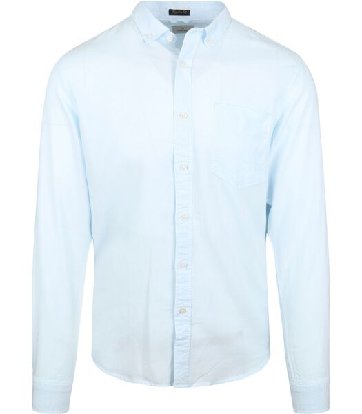 Overhemd Garment Dyed Tencel Lichtblauw
