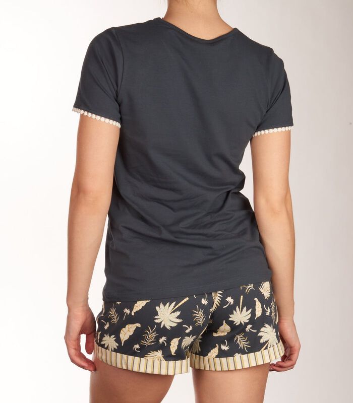 T-shirt col rond palm tree sleep d image number 2