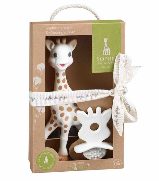 Vulli Sophie la girafe doos + So'pure bijtring