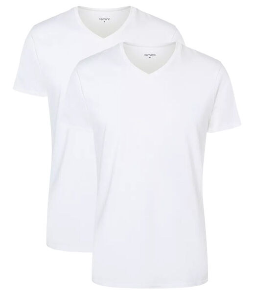 T-shirt Men Comfort BCI Cotton V-Neck T-Shirt 2P Set van 2
